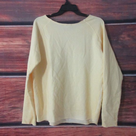 Better Rich NY Heart crew Julia Sweatshirt sunlight yellow women's SMALL NEW - Picture 8 of 9